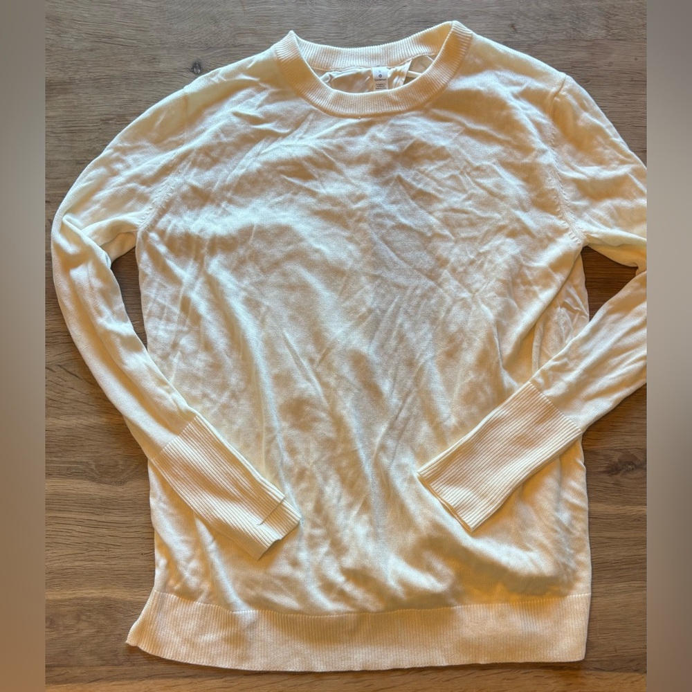 Lululemon Cream Still at Ease Pullover  Size 8—NWT